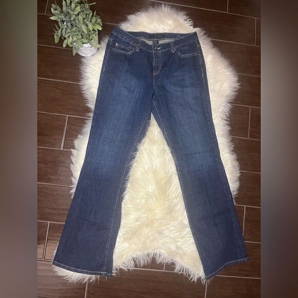 Calvin Klein flare dark denim sz 10 - Picture 1 of 7